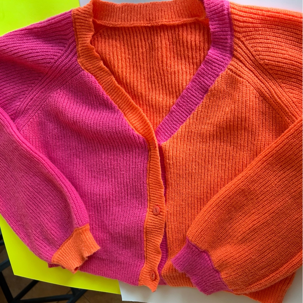 Colorful Women's Cardigan Sweater